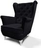 Beautysofa Ohrensessel Ohrensessel Sessel FALCO Chesterfield Wohnzimmersessel Fernsehsessel Bild 5