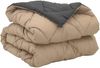 vidaXL Ganzjahresbettdecke Anthrazit und Taupe 155 x 220 cm Mikrofaser 42025543 Bild 5
