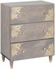 vidaXL Sideboard mit Regal 2 pcs Grau 60 x 33 x 75 cm Massivholz Mango 3310151 Bild 3