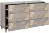 vidaXL Sideboard mit Regal 2 pcs Grau 60 x 33 x 75 cm Massivholz Mango 3310151 Bild 2