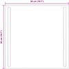 vidaXL LED-Badezimmerspiegel Transparent 50 x 50 cm Gehärtetes Glas 42045789 Bild 5