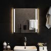 vidaXL LED-Badezimmerspiegel Transparent 50 x 50 cm Gehärtetes Glas 42045789 Bild 3