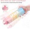 Trinkflasche SPWB 1L Sportflasche BPA-frei, Auslaufsicher, mit Zeitmarkierung Bild 5