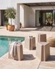 Gartenhocker 4er Set EVROS Beige Bild 3