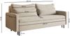 Selsey 'Umpro' 3-Sitzer Sofa mit Schlaffunktion und Bettkasten, Chenille, Dunkelgrün Bild 5
