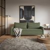 Selsey 'Umpro' 3-Sitzer Sofa mit Schlaffunktion und Bettkasten, Chenille, Dunkelgrün Bild 2