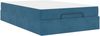 vidaXL Bettgestell mit Matratze 2 pcs Blau Samt 3399550 Bild 2
