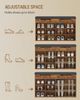 Schuhbank, Schuhregal Mit Sitzfläche, Sitzbank Mit Stauraum, 12 Fächer, Herausnehmbare Regale, Geeignet für Wohnzimmer, Flur, Eingang, 30 x 100 x 55 cm, Vintagebraun Bild 4