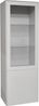 Maeusbacher Imola Standvitrine kreidegrau matt lack / glas kreidegrau glanz BxHxT: 61 x 179 x 42 cm Bild 2