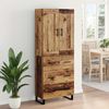 vidaXL Highboard Altholz 69,5 x 34 x 180 cm Holzwerkstoff 3415723 Bild 4