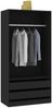 vidaXL Kleiderschrank Schwarz 100×50×200 cm Spanplatte [800604] Bild 4