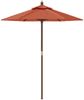 Sonnenschirm, Terrassenschirm mit Holzmast Terrakotta 196x231 cm Bild 4