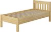 Hohes Holzbett 100x200 Bettrahmen mit Rollrost Seniorenbett Einzelbett V-60.55-10 Rollrost und Matratze inkl. Bild 5