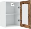 vidaXL Hängeschrank Lyon Glas Altholz-Optik 40x31x60 cm Holzwerkstoff 856098 Bild 5