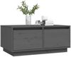 vidaXL Couchtisch Grau 80x50x35 cm Massivholz Kiefer 814441 Bild 4