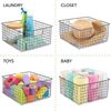 mDesign Allzweckkorb Drahtkorb Gitterbox Organizer Regal 2er Set Metall Grau Bild 5