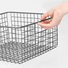 mDesign Allzweckkorb Drahtkorb Gitterbox Organizer Regal 2er Set Metall Grau Bild 4
