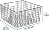 mDesign Allzweckkorb Drahtkorb Gitterbox Organizer Regal 2er Set Metall Grau Bild 2
