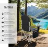 tectake Campingstuhl Gepolsterter Gartenstuhl, Belastbarkeit 120 kg, 88,5 x 55 x 103 cm (Outdoor Klapptstuhl MTX für Außen in Schwarz, 2 St), wasserabweisendes 600D Oxford-Gewebe, faltbar, inkl. Tragetasche Bild 2