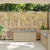 vidaXL Gartenbank mit Kissen Beige 110x40x44 cm Poly Rattan 4104148 Bild 3