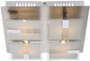 LED Deckenlampe, Glas satiniert, Chrom, L 30 cm Bild 3