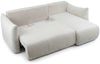 Ecksofa Schlafsofa MAILAND XS in Stoff Tilia Dunkelgrau Ottomane Rechts Bild 2