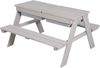 roba Kindersitzgarnitur 'Outdoor+' - inkl. Spielwannen & Sitzkissen - wetterfestes Massivholz - Grau Bild 5