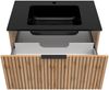Waschtisch-Set >Nizza< (2-tlg.) in Wotaneiche, schwarz - 80x200x47cm (BxHxT) Bild 4