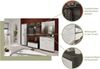 INOSIGN Garderobenschrank Siena, Höhe 197cm, 2 Türen, 4 Einlegeböden, ausziehbare Kleiderstange Front-Rillenfräsung, Stauraumschrank, Flurschrank, Dielenschrank Bild 3