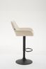 Barhocker Braga Kunstleder, Creme Bild 5