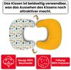 Amilian Stillkissen Lagerungskissen - Seitenschläferkissen - Stillkissen klein, Schwangerschaftskissen zum Schlafen, pregnancy pillow mit Füllung (60x42 cm), für Mütter und Babys Bild 4