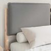 vidaXL Bettgestell mit gepolstertem Kopfteil Hellgrau 135 x 190 cm 877849 Bild 3