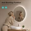 EMKE LED Badspiegel mit Beleuchtung Touch Beschlagfrei 3 Lichtfarbe Dimmbar Wandspiegel ф70cm Rund Bild 3