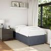 Einzelbettgestell Design für Erwachsene ohne Matratze Dunkelgrau 80x200 cm Samt d4647e Bild 2