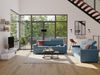Schlafsofa 2-Sitzer Stoff VIZIR - Blau - Liegefläche: 120 cm - Matratzenhöhe: 18 cm mit Memory Schaum Bild 3