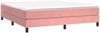 vidaXL Boxspringbett mit Matratze Rosa 180x200 cm Samt, Härtegrad: H2 [3144350] Bild 3