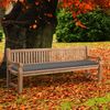 CLP Gartenbank Teakholz Jackson mit Sitzkissen,dunkelgrau 226x48x8 cm Bild 2