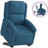 vidaXL Relaxsessel mit Aufstehhilfe Blau Samt 3204310 Bild 2