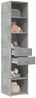 vidaXL Highboard Betongrau 40x42,5x185 cm Holzwerkstoff 3281444 Bild 3