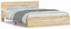 vidaXL Bettrahmen Wandmontage Sonoma 152 x 203 cm Holzwerkstoff 3402861 Bild 4