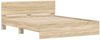 vidaXL Bettrahmen Wandmontage Sonoma 152 x 203 cm Holzwerkstoff 3402861 Bild 2