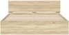 vidaXL Bettrahmen Wandmontage Sonoma 152 x 203 cm Holzwerkstoff 3402861 Bild 5