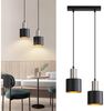 Nettlife Hängeleuchte Schwarz Gold Vintage 1/2/3 Flammig Esstisch E27 Pendelleuchte, Höhenverstellbar, LED wechselbar, Metall Pendelleuchte Essbereich Hängelampe Bild 5
