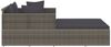 vidaXL Sonnenliege mit Kissen Grau 182x118x63 cm Poly Rattan 362268 Bild 4