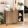 COSTWAY Sideboard, Anrichteschrank mit Fächern, verstellbare Ablagen, 106x38x80cm Bild 2