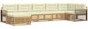 vidaXL Outdoor-Sofagarnitur mit Kissen 7 pcs Weiß und Creme 3390855 Bild 2