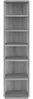 vidaXL Schuhregal Grau Sonoma 27,5x27x102 cm Holzwerkstoff 815974 Bild 3