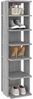 vidaXL Schuhregal Grau Sonoma 27,5x27x102 cm Holzwerkstoff 815974 Bild 5