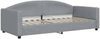 vidaXL Tagesbett Ausziehbar mit Schubladen Hellgrau 90x200 cm Stoff 3197242 Bild 4