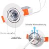 MUPOO LED Einbauleuchte RGB Einbaustrahler Dimmbar mit Fernbedienung, 4 Stimmungsmodi, 3 W Bild 3
